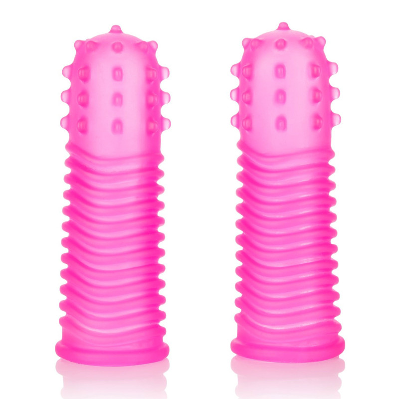 Calexotics Gaine pour Doigt Finger Tingler Rose x2